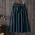 thumbnail image 2 of RUTAYY Skirts For Women Long Skirts For Women Bohemian Women Skirts Skirts Ankle Length Women Skirts Plus Size Solid Color Flowy Swing Skirts, 2 of 4