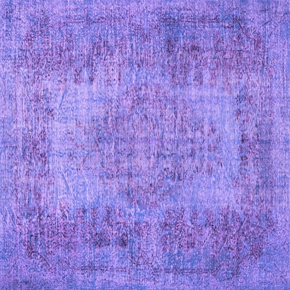 Ahgly Company Indoor Square Persian Purple Traditional Area Rugs, 3' Square