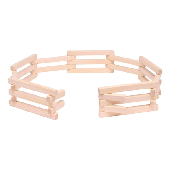 AmishToyBox.com Wooden Folding Corral Fence Toy, 68" Long