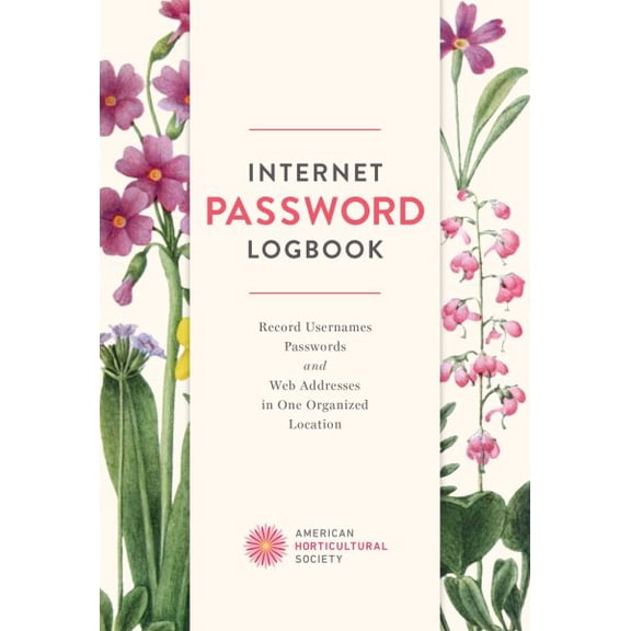Pre-Owned American Horticultural Society Internet Password Logbook, (Hardcover)