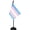 Transgender, variant on Bisexual Bi Pride Deluxe Desk Flag Set - 6 x 4 Inch Miniature Desktop Flag with 12" Solid Pole - Vivid Color and Fade Resistant - Black Base and Spear Top