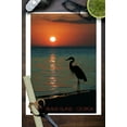 thumbnail image 3 of Cumberland Island, Georgia, Heron and Sunset (9x12 Wall Art Print, Home Decor), 3 of 3