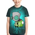 thumbnail image 3 of Invader Zim Kids T-Shirt 3d Printed Graphic T-Shirts Boys And Girls Short Sleeve Shirts For Youth Kids Medium, 3 of 7
