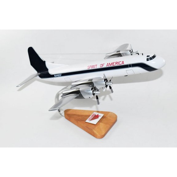 Lockheed Martin L-188C Electra, Spirit of America, 18-inch Mahogany Model