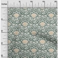 thumbnail image 1 of oneOone Viscose Chiffon Dark Green Fabric Floral Mandala Quilting Supplies Print Sewing Fabric By The Yard 42 Inch Wide, 1 of 4