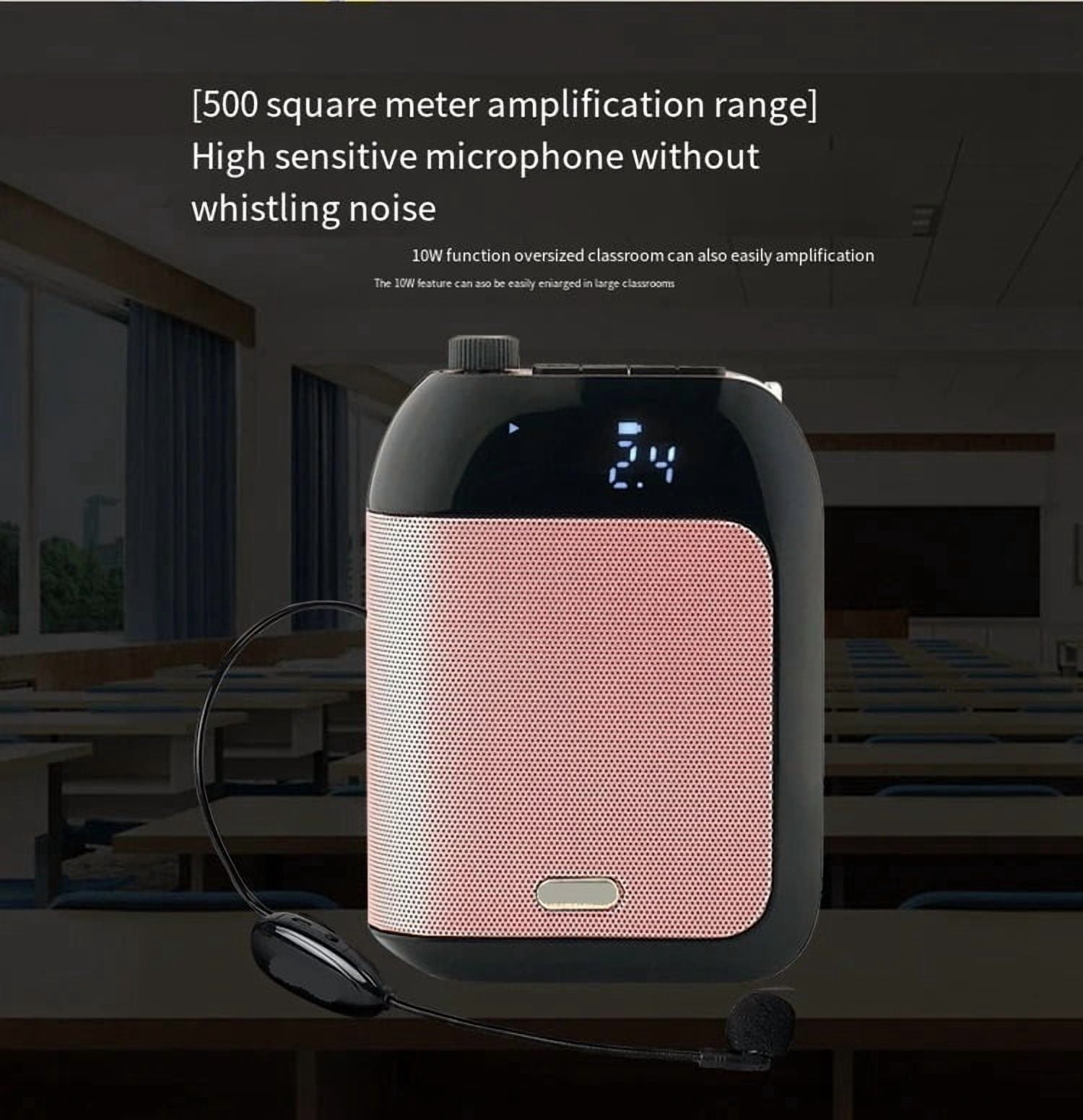 2.4G 15W Bluetooth Wired Voice Amplifier Portable for Teaching Lecture Tour Guide ,True Acoustic Power Amplifier
