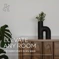 thumbnail image 4 of Villa Moda Lila Vase Moderne Abstrait Sculptural Décoratif, Noir, 4 of 7