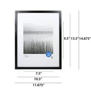 Mainstays – 8x10 Picture Frame – Black Matted Gallery Linear Program Wall Photo Frame