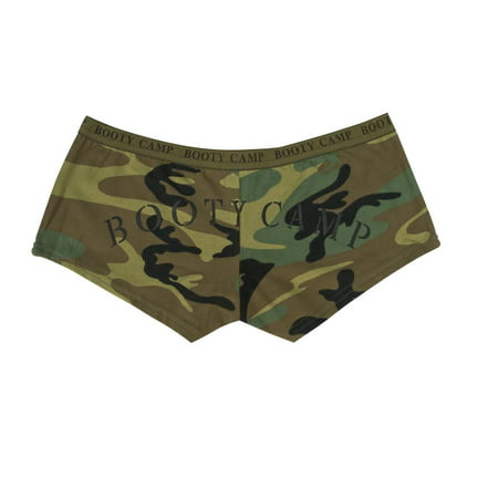 Womens Camo Booty Camp Shorts, Underwear, Panties (Best Booty In Sports)