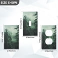 thumbnail image 7 of Yayeee Toggle Light Switch Wall Plate 1-Gang 4.5"x2.7" Home Decorative Outlet Cover, Green Forest, 7 of 7