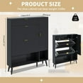 Shoe Storage with 2 Flip Drawers, Narrow Shoe Entryway