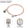 thumbnail image 2 of RG316 Coaxial Cables,BNC Male to UHF Male with Adapter Low Loss RF Coaxial Cable 6FT Orange 2Pcs, 2 of 6