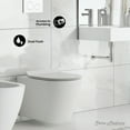 thumbnail image 2 of St. Tropez Wall Hung Toilet Bundle (SM-WT449, SM-WC424, SM-WC001C), 2 of 13