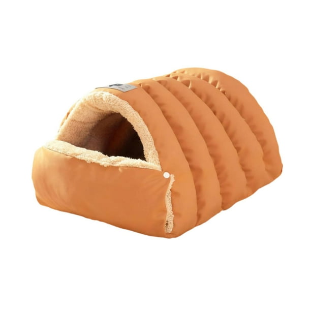 Cama cueva para gatos, cómoda y gruesa, con cojín para invierno, para gatos, gatitos y perros pequeños. S