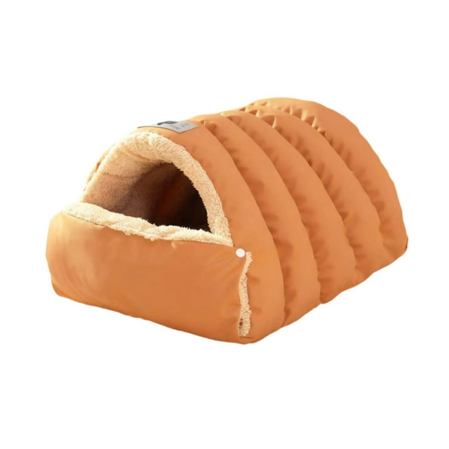 Cama Cueva para Gatos, Casa para Mascotas Suave Y Cómoda, Escondite Cálido Y Adorable, Cama de Invierno con Cojín para Perros Pequeños, Gatos, Cachorr M