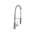 thumbnail image 2 of Dura Faucet Robinet DF-MK504SLK-CP Utilisé pour Cuisine; Pièce Unique; Poignée à Ressort Hélicoïdal Rabattable; Chromé; Vanne à Disque en Céramique, 2 of 6