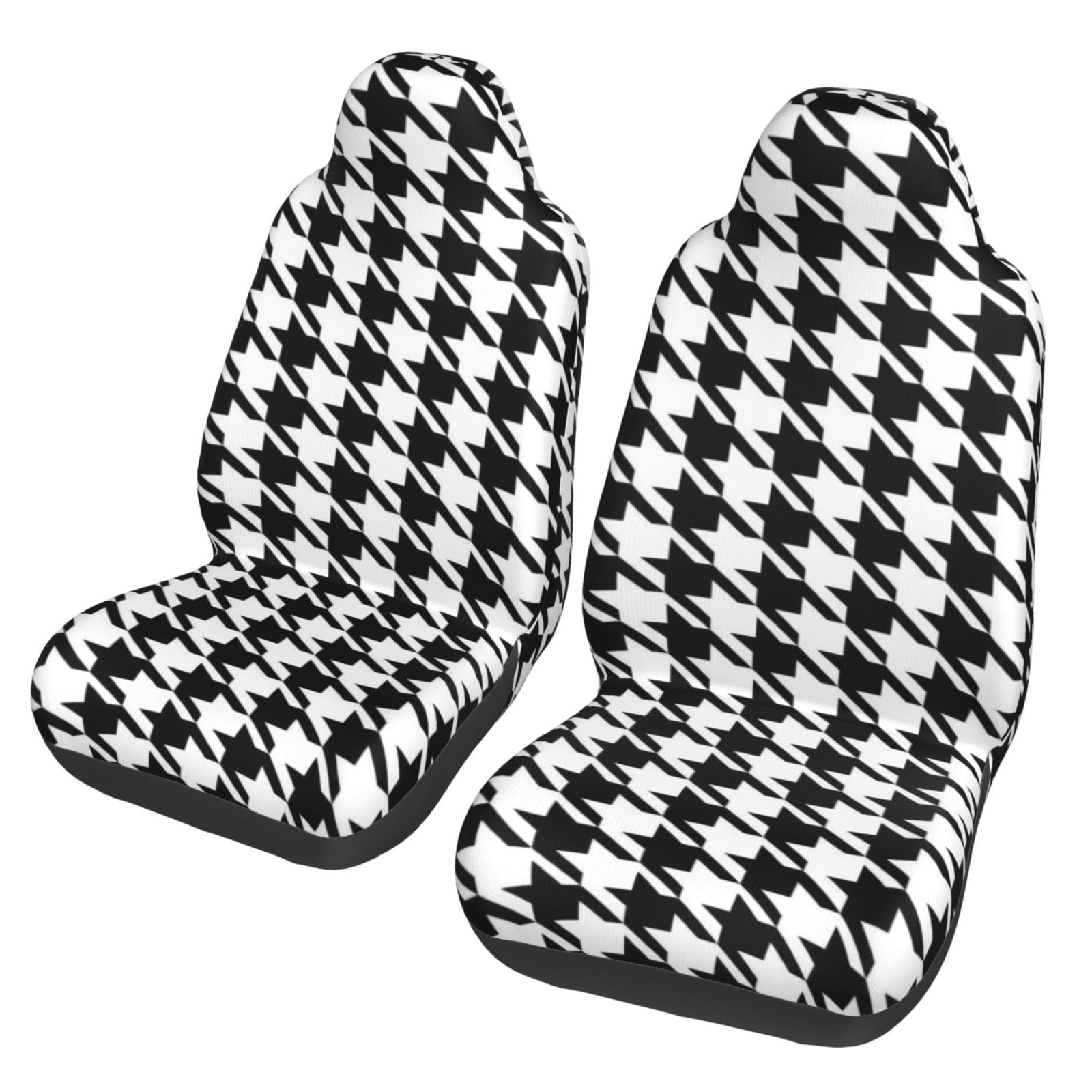 LNWH Car Seat Covers, Houndstooth Check Pattern Car Interior Seat