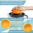 thumbnail image 3 of LEBENLANG – Electric juicer max juice yield | Citrus juicer + 2 cones 40W | Lemon, lime, orange, fresh fruit squeezer machine | Automatic lever press extractor | exprimidor de naranjas electrico, 3 of 5