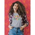 thumbnail image 2 of Cinco De Mayo Confetti Pepper Shaped T-Shirt Women -Image by Shutterstock, Female XX-Large, 2 of 4