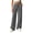 Gray, variant on cocolona Womens Casual Loose Lounge Pants Elastic Waist Straight Wide Leg Travel Pants with Pockets