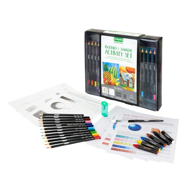 Crayola Signature Blend & Shade Activity Set With Colored Pencils And