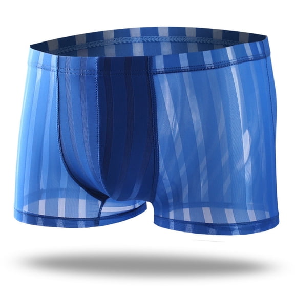 【Stay Cool & Stylish】Men's Ice Silk Seamless Boxer Briefs 2-Pack