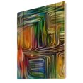 thumbnail image 2 of Designart 'Colour Spiral Fusion III' Modern Print on Natural Pine Wood, 2 of 5