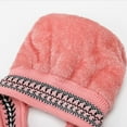 thumbnail image 3 of Ksopiavobs Girls Winter Warm Elastic Soft Ear Protection Knitted Sherpa Ski Hats Fleece Lined Peruvian Cover Ears Beanie Hat, 3 of 5