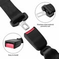 thumbnail image 3 of Clip para cinturón de seguridad de coche, 2 unidades, 36 cm, extensión de seguridad, hebilla, cierre, convertidor, accesorios para asiento interior., 3 of 5