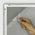 thumbnail image 5 of M&T Displays Snap Poster Frame 8.5x11 Inch Silver 0.79" Aluminum Profile Easy Front Loading Wall Mounting Photo Picture Document Sign Holder Mitered Corner Anti Glare Cover (5 pack), 5 of 12