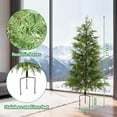 thumbnail image 3 of AKDSteel 2-Piece Artificial Twinkle Christmas Cypress Tree Set, Pre-Lit Sparse Norfolk Pines For Indoor Holiday Decor, 3 of 9
