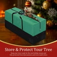 thumbnail image 2 of Fmxomd Christmas Tree Storage Bag, Fits Up 10 Ft Tall Artificial Trees, Cloth Material,Heavy Duty Tree Bag,Dustproof Storage Bag with Durable Reinforced Handles & Dual Zipper, Green, 2 of 9