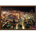thumbnail image 2 of Chicago Downtown Aerial Panorama View at Night with Skyscrapers and City Skyline at Michigan Lakefr, Framed Art Print Wall Art by Songquan Deng Sold by Art.Com, 2 of 6