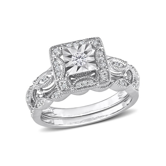 Everly Women's Diamond Sterling Silver Bridal Set