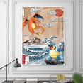 thumbnail image 5 of Anime Vintage Posters Peripherals Squirtle Canvas Painting Charizard Fight Picture for Bedroom Birthday Wall Decor Gifts, 5 of 5