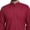 Fiesta Red, variant on Men's Indian Banded Classic Collar Pure Cotton Long Kurta Tunic