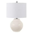thumbnail image 2 of Safavieh Lighting Collection Zaid Ivory Ceramic 22-inch Bedroom Living Room Home Office Desk Nightstand Table Lamp (LED Bulb Included), 2 of 5