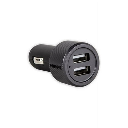OB USB-A Dual Port Car Charger - 2.4 Amp - Black