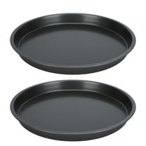 2-Pack Non-Stick Pizza Pans - 12 Inch Carbon Steel Deep Dish Baking Trays
