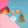 thumbnail image 4 of QIFULL Portable Vintage Glass Perfume Spray Bottle with Round Flat Design and Tassel Pump, 4 of 8