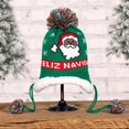 thumbnail image 3 of Árbol De Navidad De Punto De Punto Bebé, Papá Noel, Crochet Punto Beanie Green Santa Sunnimix Niños de punto sombrero gorro, 3 of 5