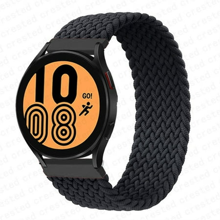 22mm Band Braided Solo Loop for Samsung Galaxy Watch 3 45mm/Galaxy Watch 46mm/Gear S3 Frontier/Classic/for Huawei Watch GT/GT2 Elastic Nylon Fabric Sports Strap