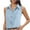 Light Blue, variant on Hvyesh Women's Sleeveless Tops Dressy Casual Button Down Shirt Linen Tank Tops Loose Fit Blouse Work Office Outfits