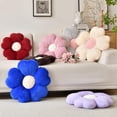 thumbnail image 2 of Almohada con forma de flor ZCNYCLAM 38 cm de piel suave azul, 2 of 7