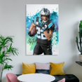 thumbnail image 6 of Christian McCaffrey American Football Players Sports Celebrity Canvas Wall Art Posters For Room Aesthetic And Decor 11 Poster For Bedroom Bathroom Living Room Office Kitchen Decor, 6 of 8