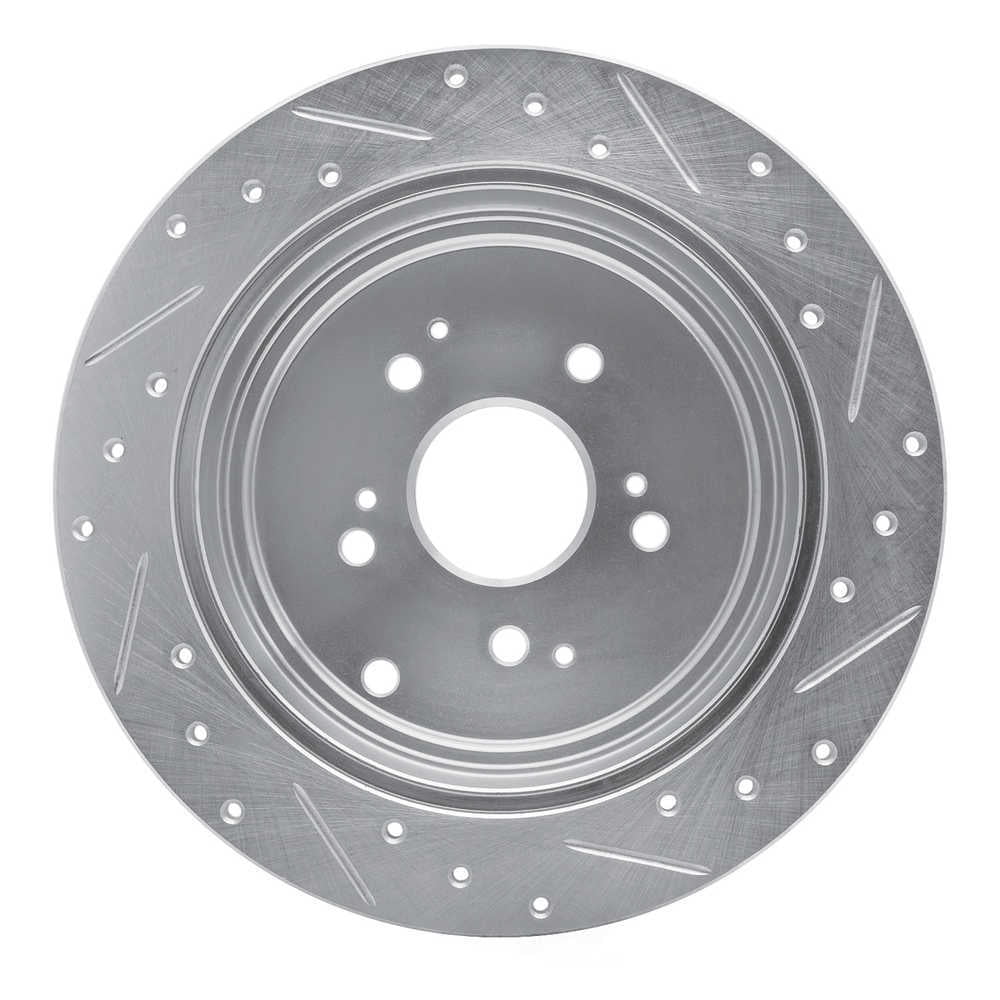 Dynamic Friction Company 631-59044L DFC Brake Rotor - Drilled And Slotted - Silver