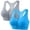 Gray+Blue, variant on Ashyfjp 2Pcs Womens Sports Bras Comfortable Wide Strap Mesh Fitness Bra with Padded Cups Front Zipper Racerback Workout Yoga Crop-Top Bras for Training, Running & Gym