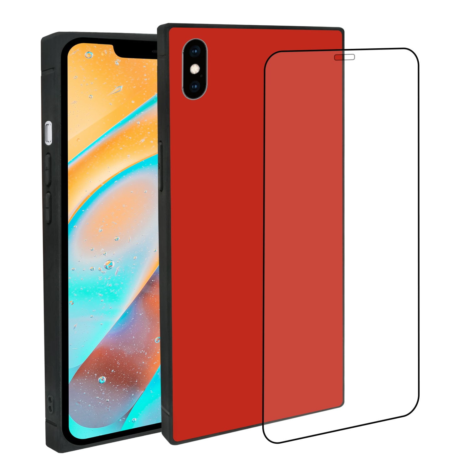 iPhone XR Square Case with Screen Protector