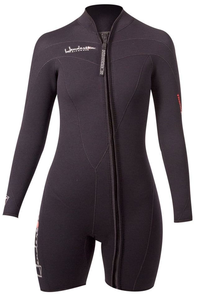 Henderson Woman Thermoprene Long Sleeve Shorty Jacket (Front Zip) 3mm Scuba Wetsuit-10 by Henderson