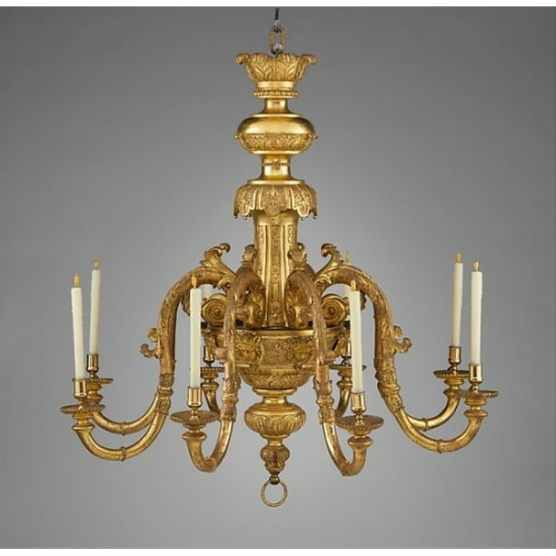 Chandelier Poster Print By Attributed To John Gumley 18 X 24 Com Chandelier Poster Print By Attributed, How To Make Bubbles Chandelier In Minecraft Water And Fire